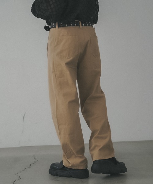 Shoowtime（ショウタイム） チノパン Curved silhouette wide chino