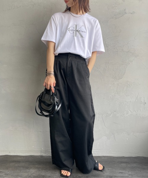tシャツ 「 /カルバンクライン」 モノグラムロゴ プリントTシャツ レディース メンズ Calvin Klein tシャツ 「Calvin Klein/カルバンクライン