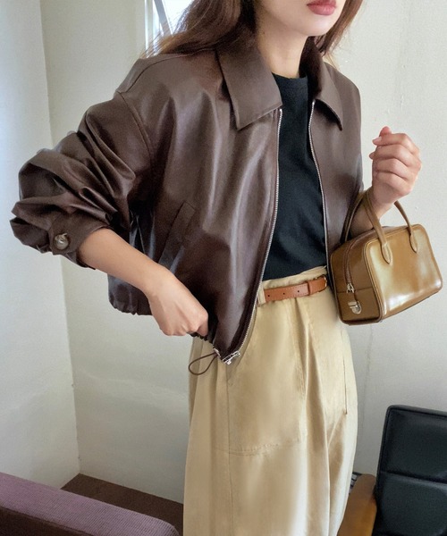 「LAUIR」 ステンカラーコート MEDIUM ベージュ レディース_画像7