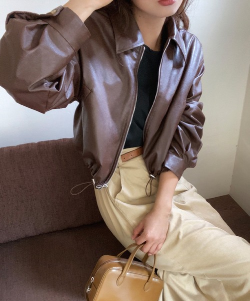 「LAUIR」 ステンカラーコート MEDIUM ベージュ レディース_画像8