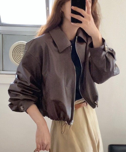 「LAUIR」 ステンカラーコート MEDIUM ベージュ レディース_画像9