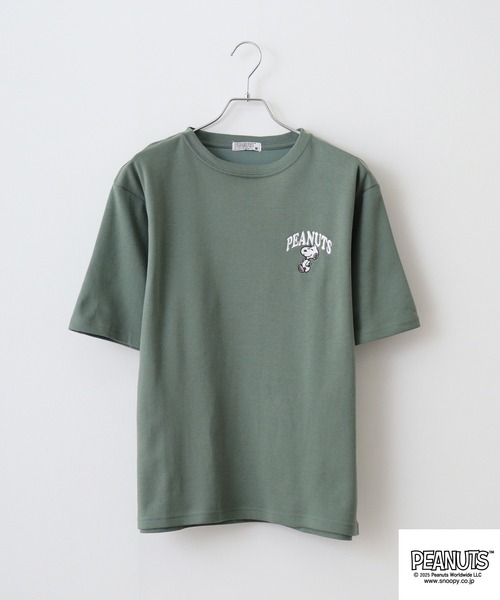 PEANUTS tシャツ 接触冷感ビッグシルエット半袖Tシャツ メンズ