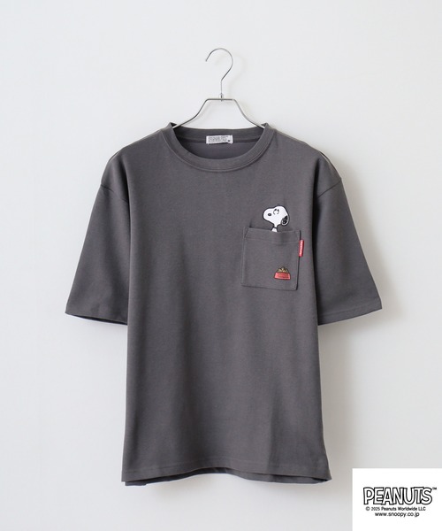 PEANUTS tシャツ 接触冷感ビッグシルエット半袖Tシャツ メンズ
