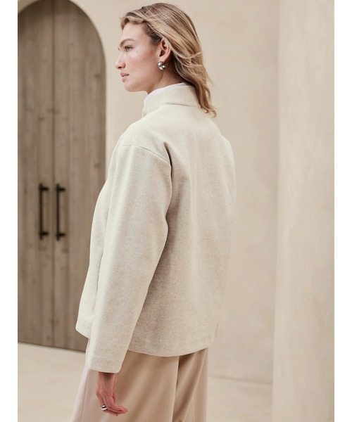 「BANANA REPUBLIC FACTORY STORE」 ノーカラーコート S ベージュ レディース_画像5