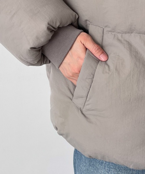 CANAL JEAN（キャナルジーン） 中綿ブルゾン MEDIUM グレー レディース