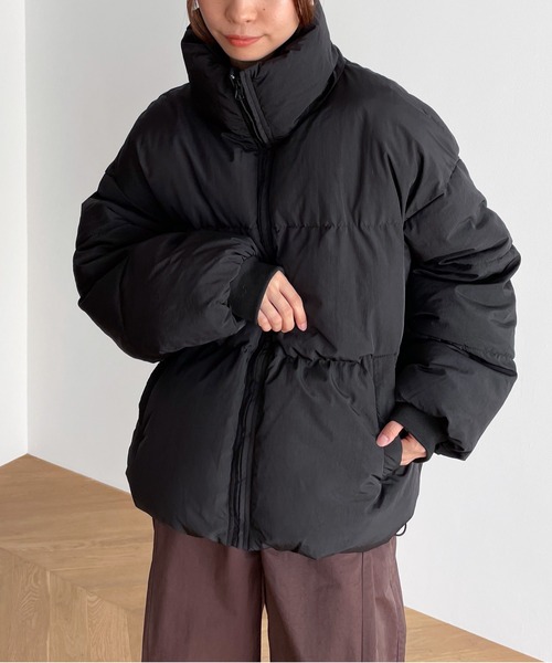 CANAL JEAN（キャナルジーン） 中綿ブルゾン MEDIUM グレー レディース