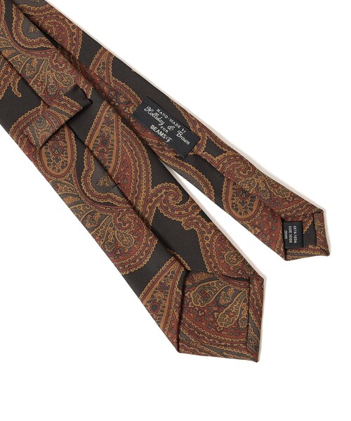 BEAMS F（ビームスF） ネクタイ Holliday ＆ Brown / シルク