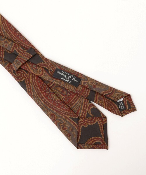 BEAMS F（ビームスF） ネクタイ Holliday ＆ Brown / シルク