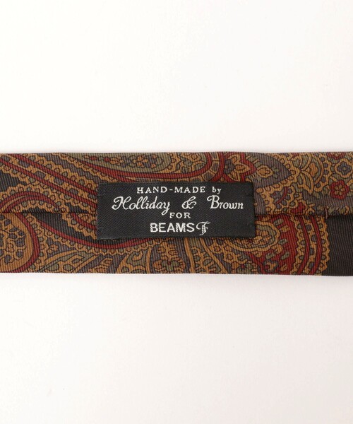 BEAMS F（ビームスF） ネクタイ Holliday ＆ Brown / シルク