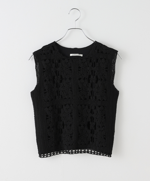 ニット セーター CURRENTAGE / カレンテージ CROCHET ニット レディース