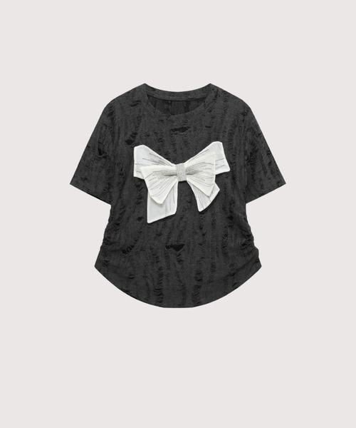 tシャツ Broken Style Ribbon T レディース