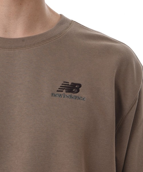 「New Balance」 スウェットカットソー 2 ダークグリーン メンズ