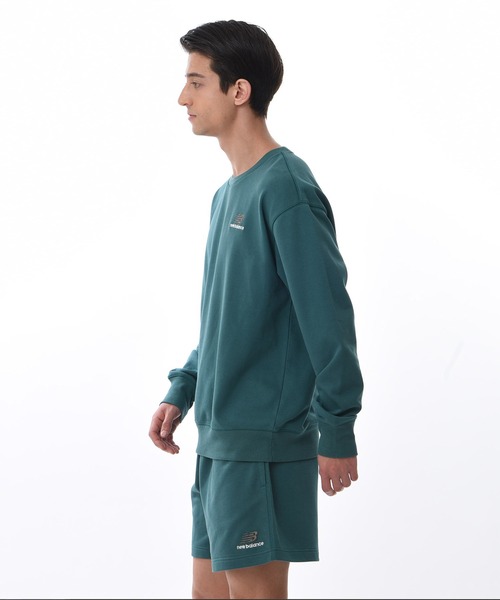 「New Balance」 スウェットカットソー 2 ダークグリーン メンズ