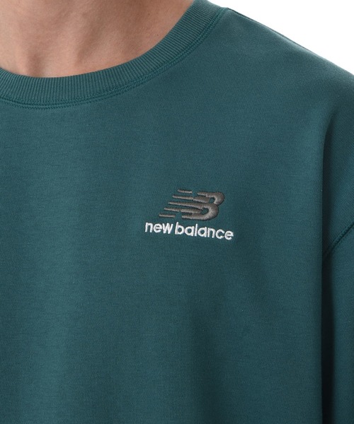 「New Balance」 スウェットカットソー 2 ダークグリーン メンズ