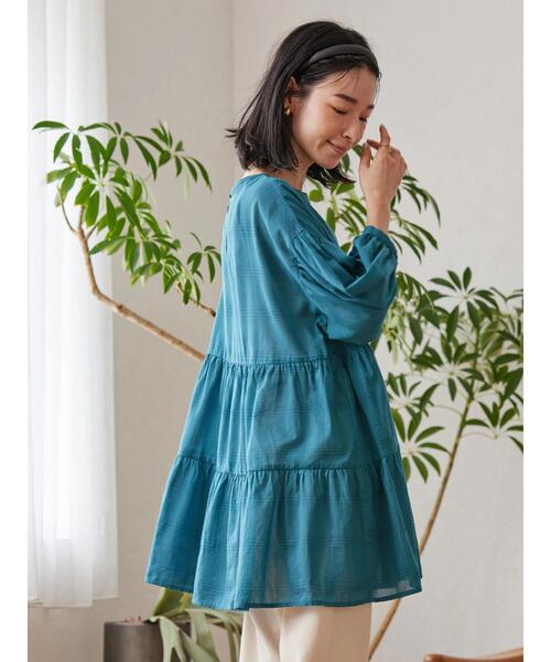 「AMERICAN HOLIC」 7分袖チュニック M ブラック レディース