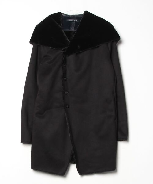 NO ID.（ノーアイディー） ムートンコート 2 ブラック メンズ