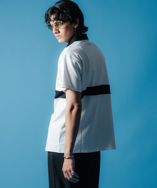「CRIMIE」 半袖ポロシャツ M ブラック メンズ