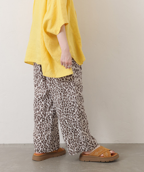 JOURNAL STANDARD LUXE パンツ レオパリネン イージーパンツ