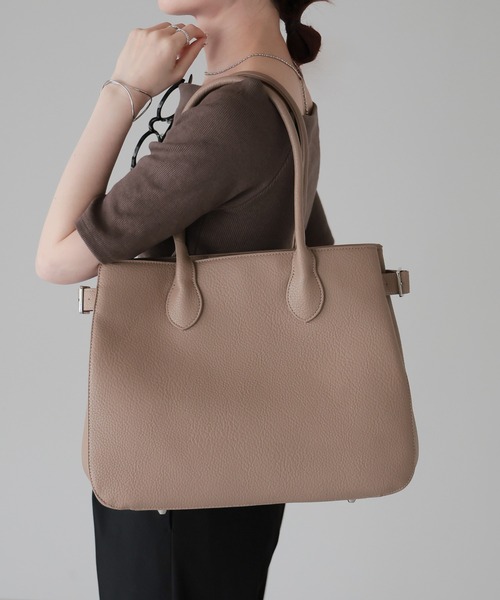 GUSCIO トートバッグ 「グッシオベーシック」サイドベルトトート