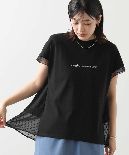 tシャツ ロゴシアードットカットソー レディース