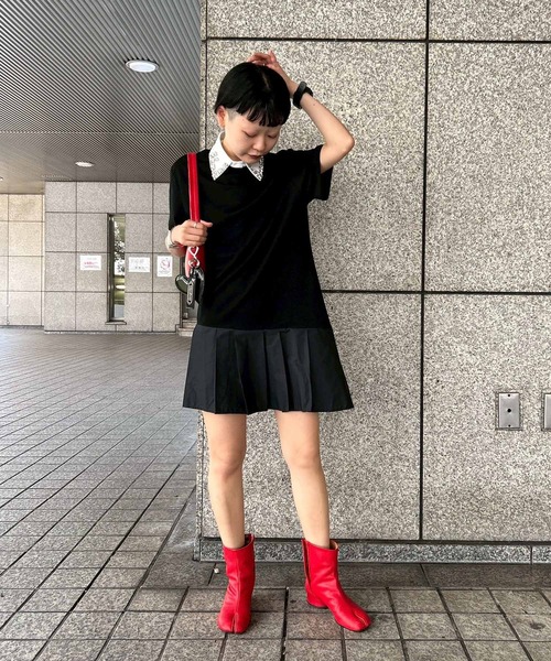 Narcissus ワンピース 「Narcissus」プリーツミニワンピース