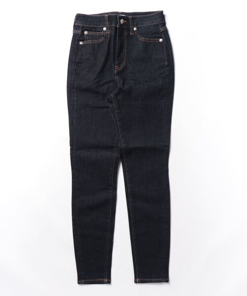 「LOWRYS FARM」 スキニーデニムパンツ LARGE ネイビー レディース