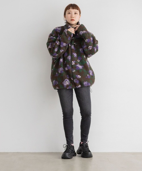 「LOWRYS FARM」 スキニーデニムパンツ LARGE ネイビー レディース