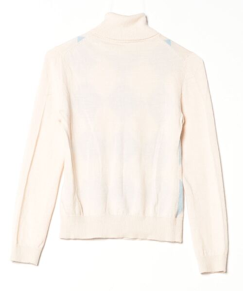 「BIANCA」 タートルネックニット 38 ベージュ レディース_画像2