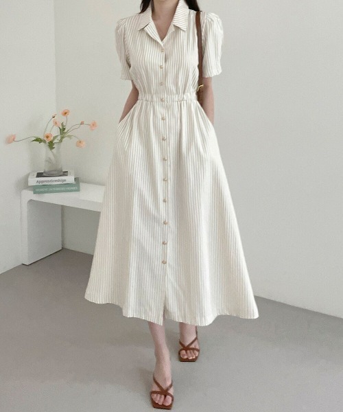 ALMO ワンピース 「portulaca」開襟レトロワンピース : ZOZOTOWN Yahoo