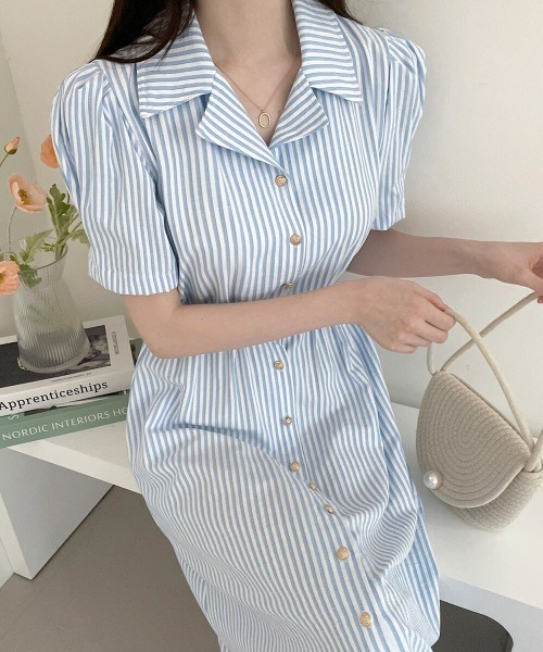 ALMO ワンピース 「portulaca」開襟レトロワンピース : ZOZOTOWN Yahoo