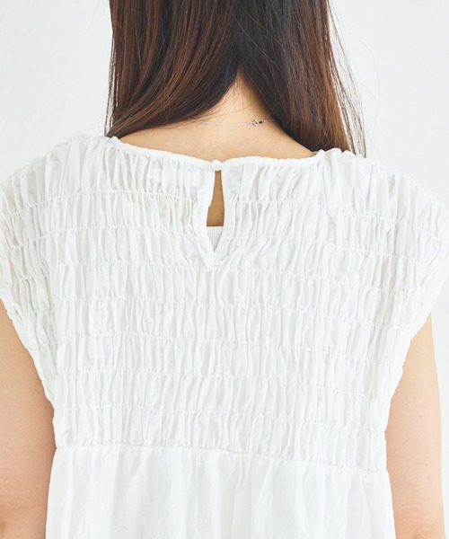 「pairmanon」 ノースリーブチュニック FREE ホワイト レディース_画像3