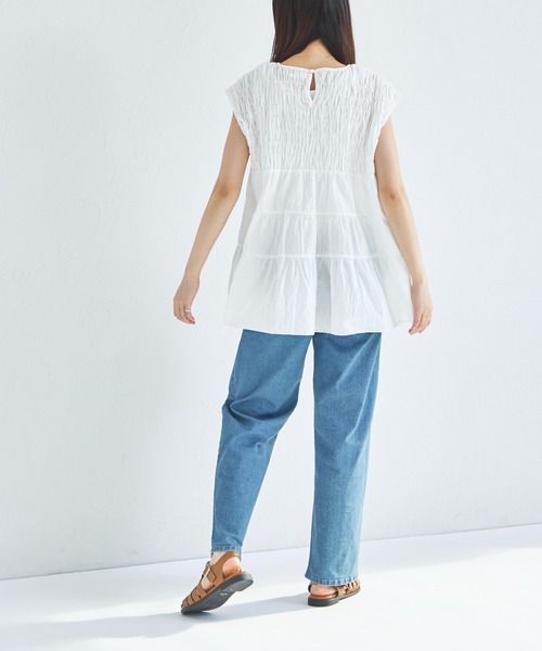 「pairmanon」 ノースリーブチュニック FREE ホワイト レディース_画像5
