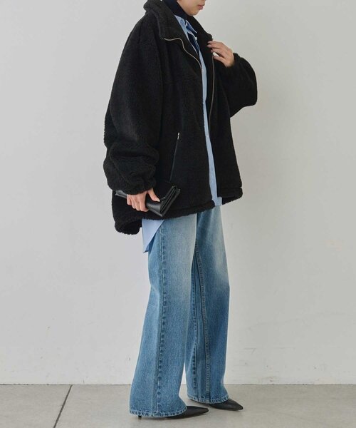 美品 GALLARDAGALANTE ボアブルゾン GALLARDAGALANTE ブルゾン アウター ボアブルゾン レディース
