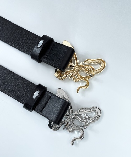 ベルト スネーク バタフライ バックル 90's レトロ ベルト レディース メンズ | Candlestick | 04