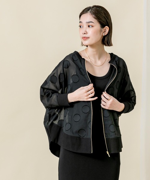 「malla」 ブルゾン FREE ホワイト レディース_画像2