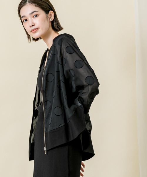 「malla」 ブルゾン FREE ホワイト レディース_画像3