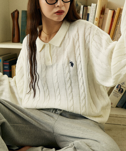 PUBLUX（パブリュクス） ニット セーター U.S. POLO ASSN. × PUBLUX