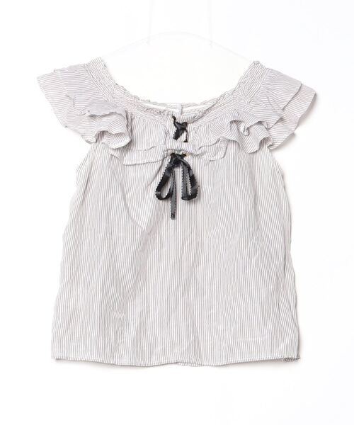「JILL by JILL STUART」 半袖ブラウス SMALL ホワイト レディース_画像2