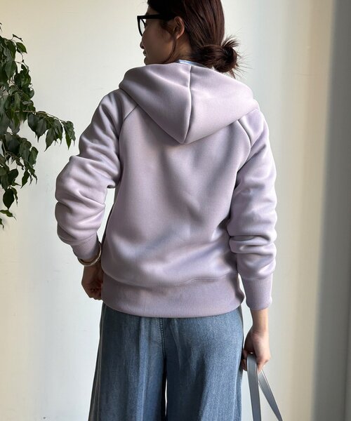 DouDou（ドゥドゥ） パーカー プラムダンボールジップフーディー