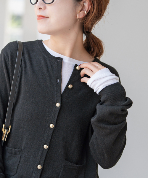 Spick＆Span（スピック アンド スパン） カーディガン VIS/Wコンパクト