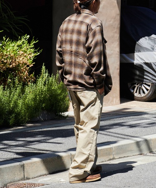 TOWNCRAFT（タウンクラフト） シャツ WOOL CHECK LOOP COLLAR SHIRTS