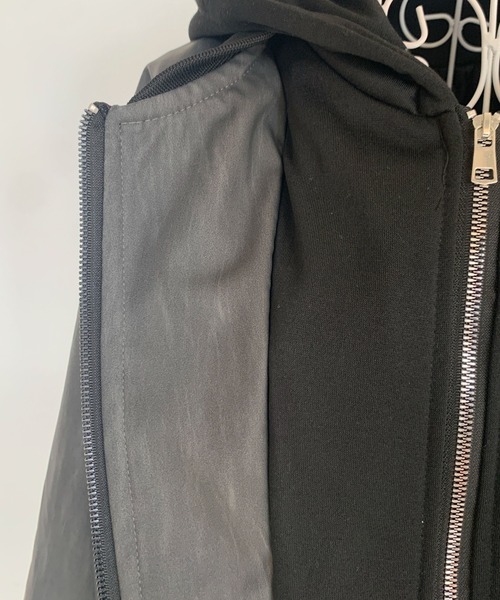 link lot ma1 ma-1 「25年秋冬新作」フェイクレイヤードダブルジップ