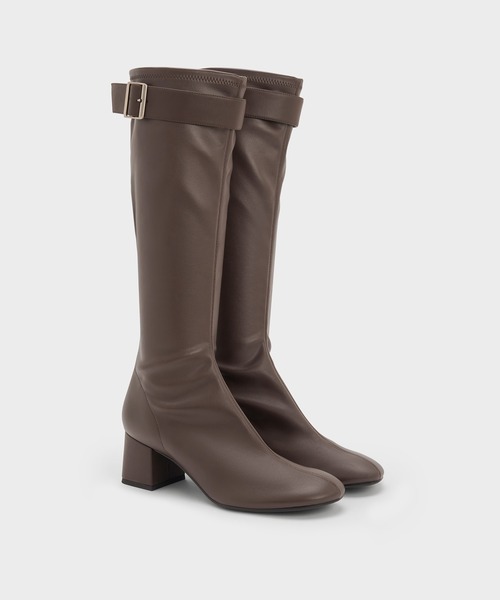 CHARLES ＆ KEITH（チャールズ&キース） ブーツ Gerry ゲリー バックル