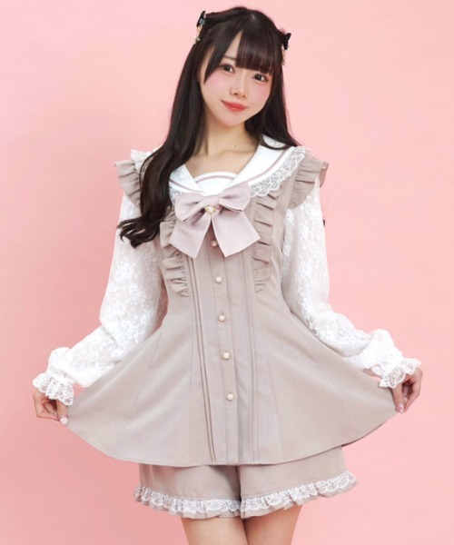 Secret Honey（シークレットハニー） セットアップ レースセーラー襟