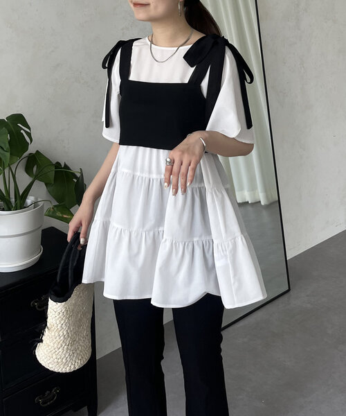 「prose verse」 ノースリーブトップス LARGE オフホワイト レディース_画像9