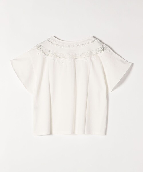 「SHIPS any」 半袖カットソー ONE SIZE ホワイト レディース_画像4