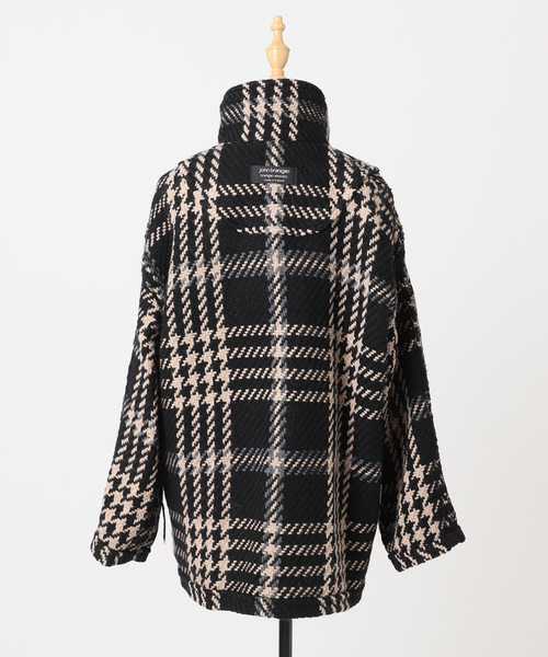 NOIVAN-STEIN フード付きチェックコート 新品未使用♡ NOIVAN-STEIN フード付きチェックコート 新品未使用♡