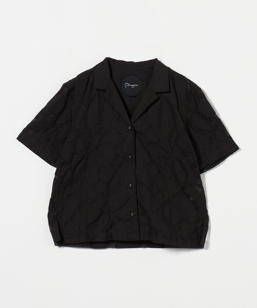 Pheeta シャツ ブラウス　黒 Pheeta（フィータ） ブラウス シャツ 「Pheeta」Trinity クロップド
