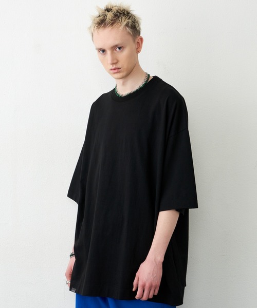 「AIVER」 半袖Tシャツ FREE ブラック メンズ_画像7