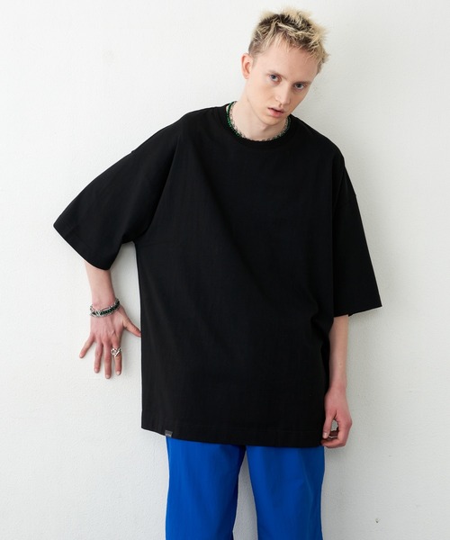 「AIVER」 半袖Tシャツ FREE ブラック メンズ_画像8